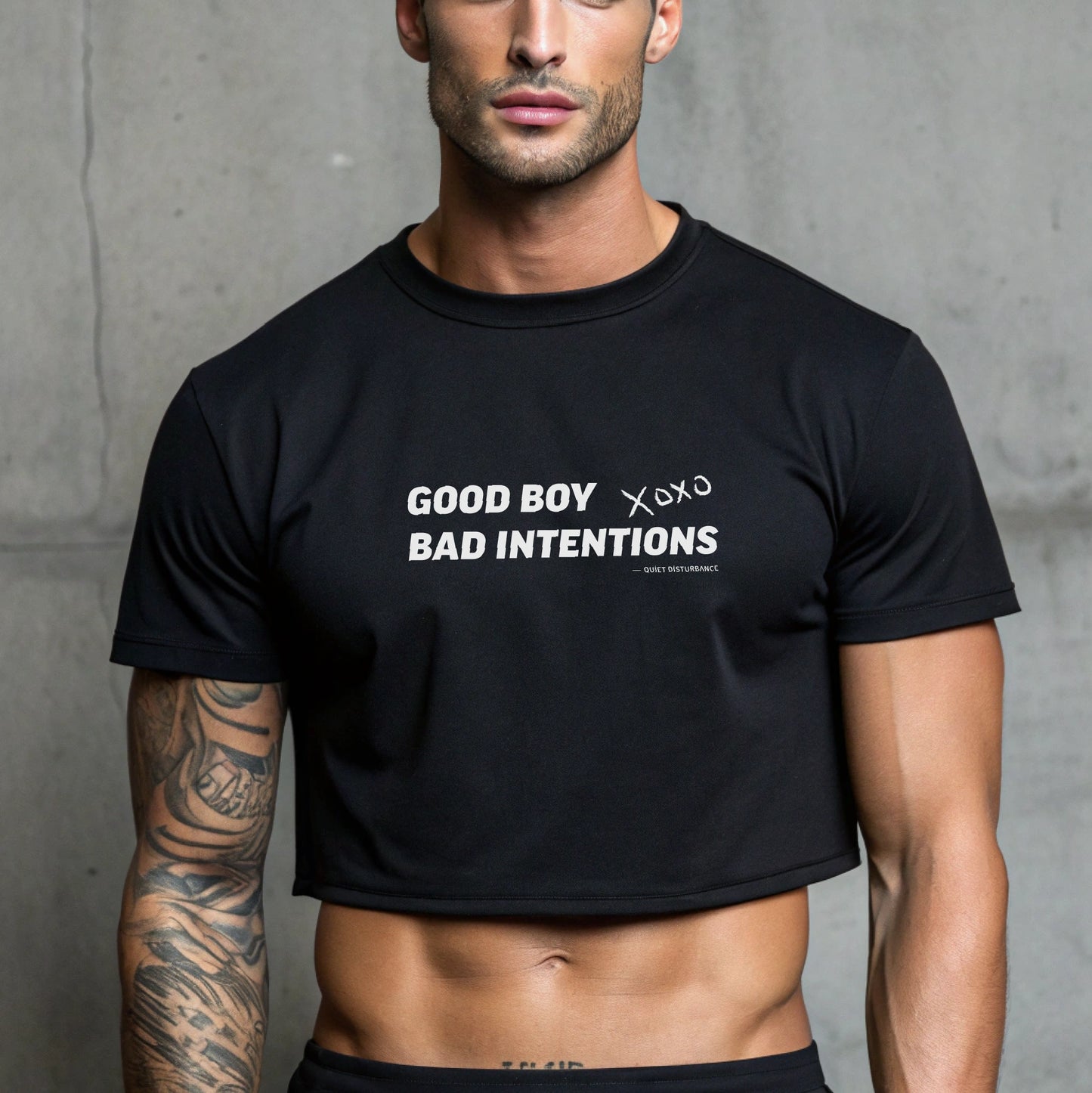 "Good Boy / Bad Intentions" Street Crop Tee