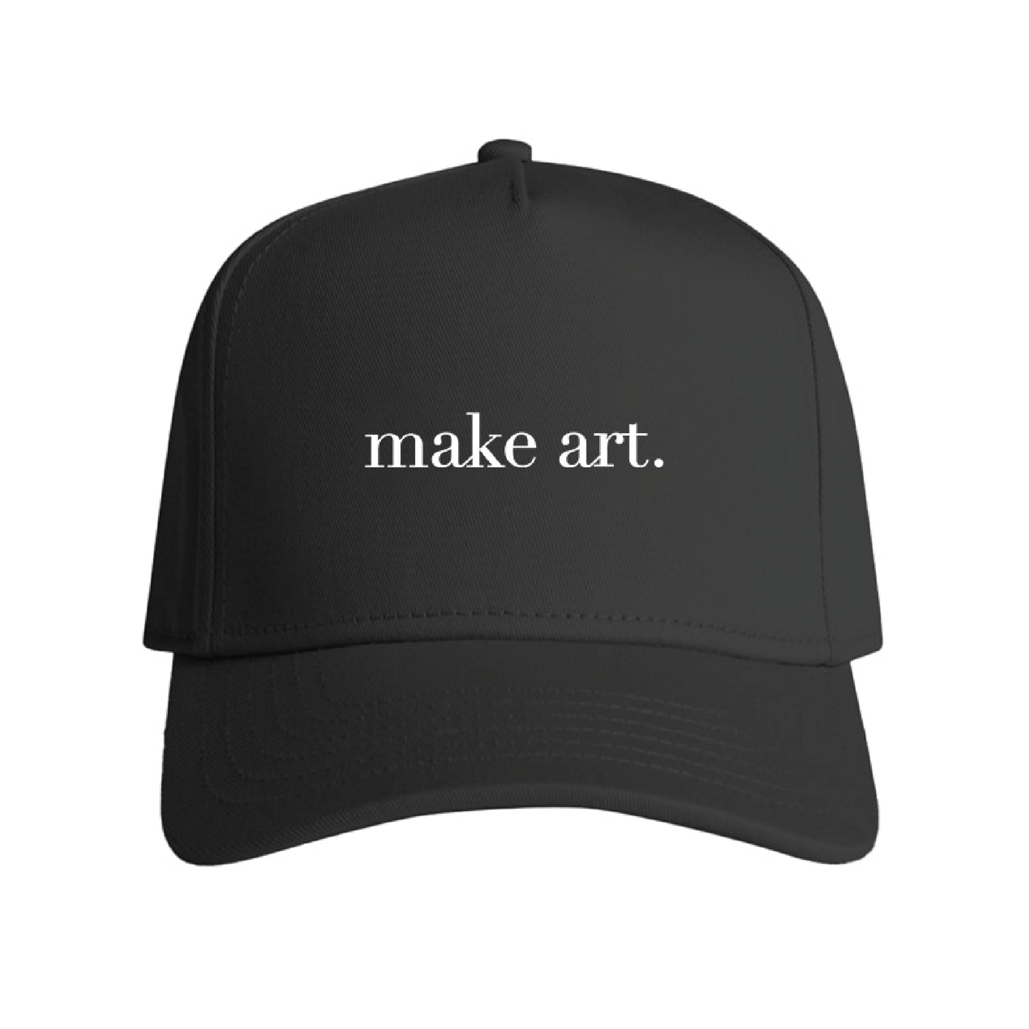 "make art." Snapback Cap