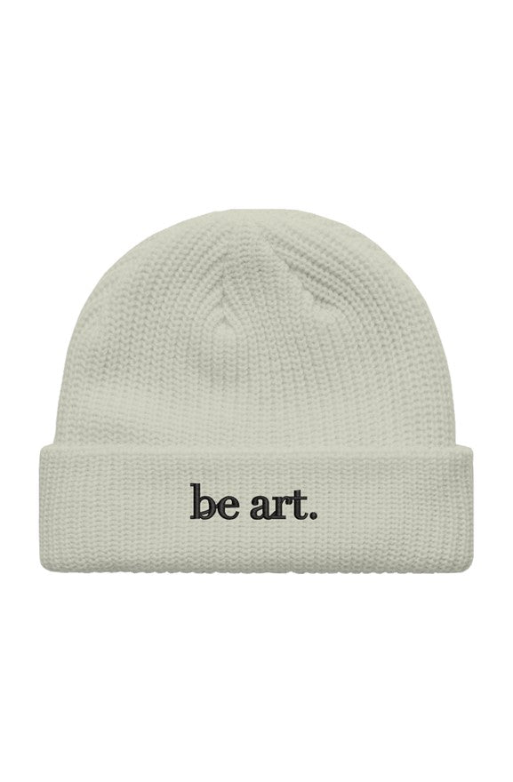 "be art" Fisherman Beanie (Ecru)