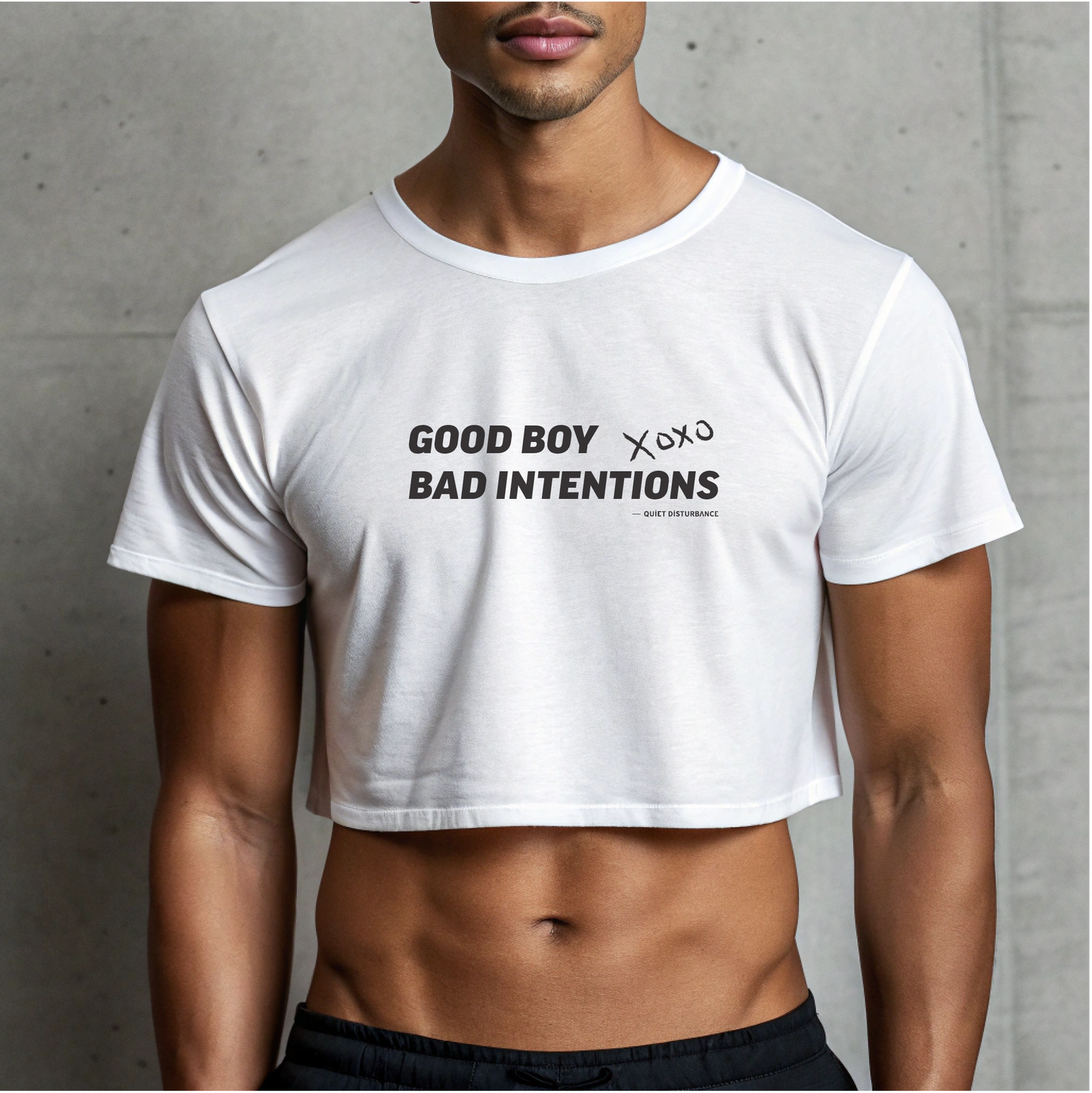"Good Boy / Bad Intentions" Street Crop Tee