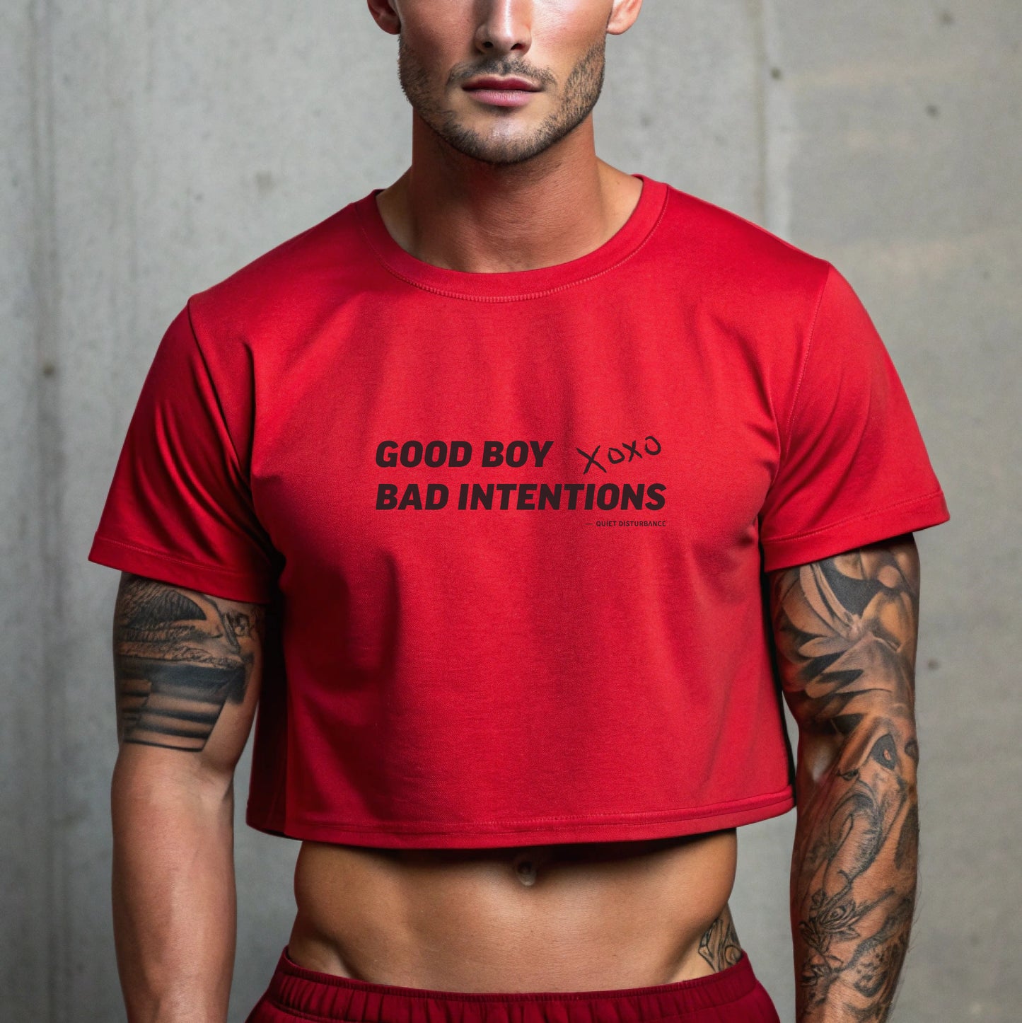 "Good Boy / Bad Intentions" Street Crop Tee