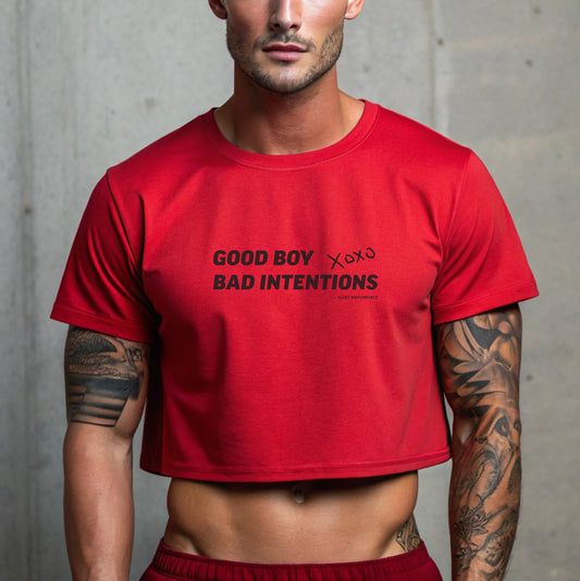 "Good Boy / Bad Intentions" Street Crop Tee