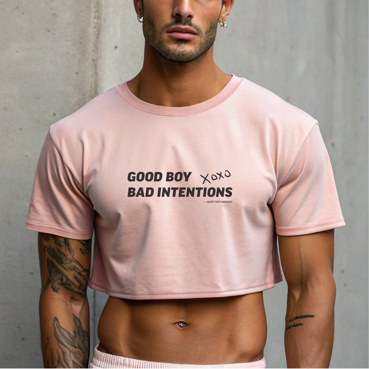 "Good Boy / Bad Intentions" Street Crop Tee