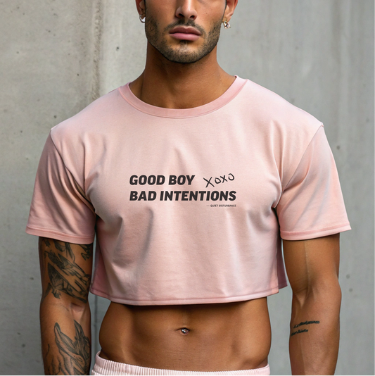 "Good Boy / Bad Intentions" Street Crop Tee
