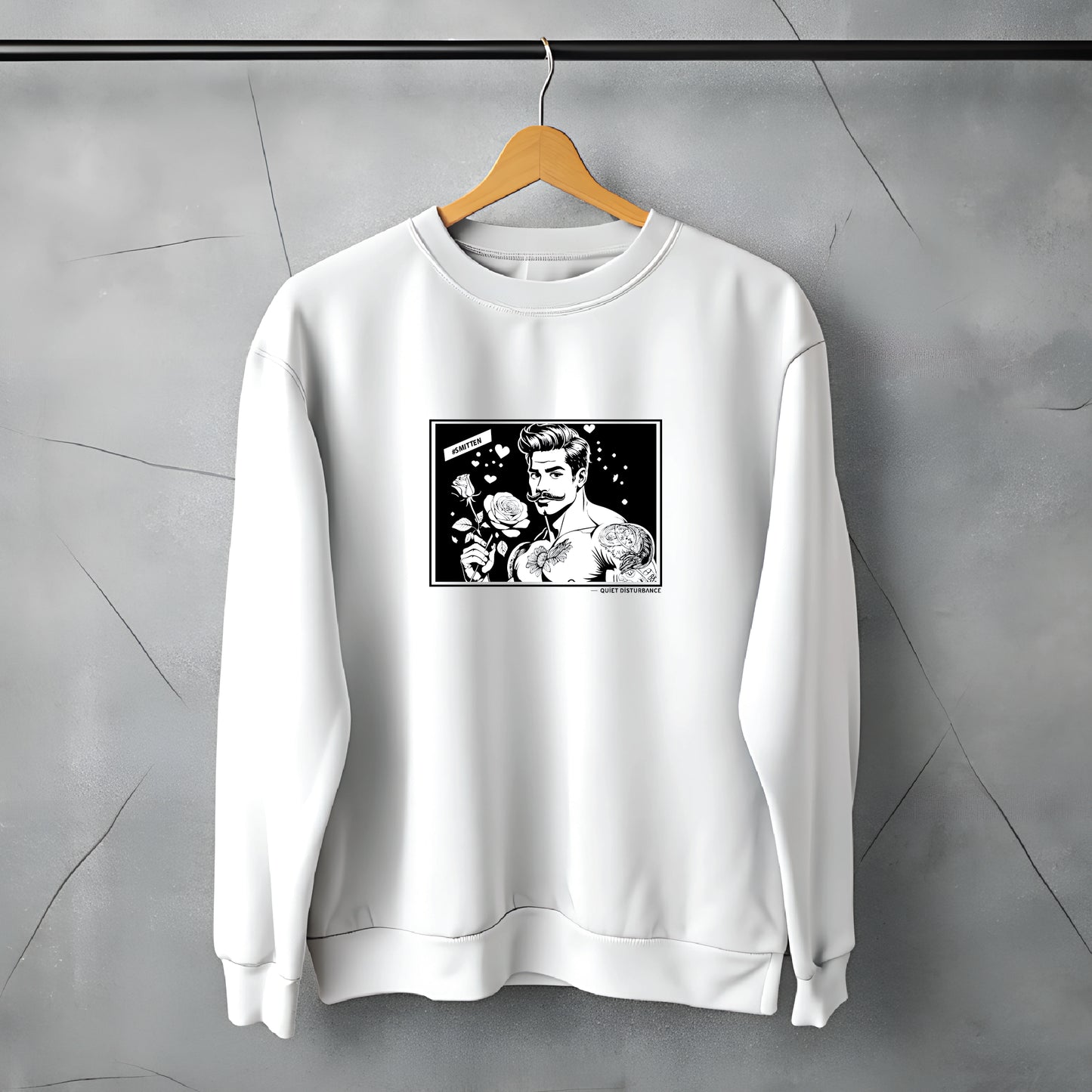 "#smitten" Premium Drop Shoulder Sweatshirt